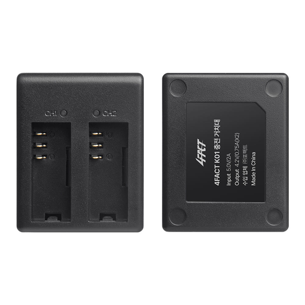  K01 액션캠 전용 듀얼 배터리 충전기